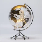 Home Ornaments and Crafts Crystal Globe Christmas Decoration Transparent World Globe Decor - Image 5