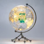 Wellfun Crafts Decorative Small Metal Map Home Gifts Indoor Light Novelty Gifts Globe Earth Globe Decor Globe - Image 5