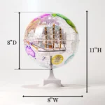 Wellfun Manufacturer Warm Light World Earth Globe Map Decorative Globe with Bluetooth - Image 2
