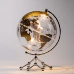 Wellfun Globe Metal Crafts Home Decoration Desktop Spaceman Earth Globe Decor - Image 6