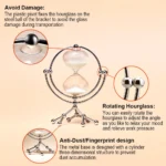 Wholesale 30 Minute Sand Timer Hourglass With Metal Stand Clear Hourglass Timer for Home Decoration - Image 4