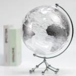 25cm Acrylic Plastic Iron Transparent Tabletop USB Globe Lamp Earth Globe for Souvenir Gift - Image 4