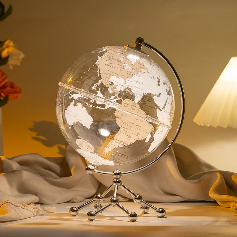 H2dca9671eb1b4f449d8a7ca6146dde747.webp Wellfun Earth Internal Structure Model Metal Plating World Rotating World Decor Novelty Gifts Globe Earth Globe Decor Globe - Image 1