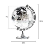 Wellfun Self Spinning Light Decor Map Earth Picture Light Battery Minimalist World Novelty Gifts Globe Earth Globe Decor Globe - Image 2