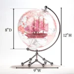 Wellfun Crystal Glass Move Earth Accessories Mini World World Custom Gift Garden Novelty Gifts Globe Earth Globe Decor Globe - Image 2