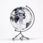 Wellfun World Globe Modern Learning World Map Globe Kids Study Desk Decor Office Globes - Image 3