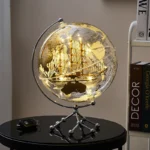 20cm Plastic Geography Earth World Rotating Globe for Office Home Decor World Globe Gift - Image 4