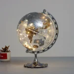 Wellfun Hot Sale Creative Gift Clear Acrylic Globe Earth with LED Light Bulb Novelty Gifts World Globe Earth Map Manufacturer