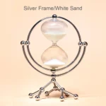 Wholesale 30 Minute Sand Timer Hourglass With Metal Stand Clear Hourglass Timer for Home Decoration - Image 3