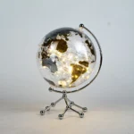 Wellfun Trending Products 2024 New Arrivals Gold Transparent Lamp Novelty Gifts Globe Earth Globe Decor Globe - Image 4
