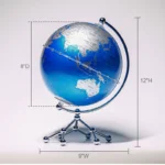 Wellfun Earth and Moon 3D Lamp Lights With Clouds School Black Battery Map Novelty Gifts Globe Earth Globe Decor Globe - Image 2