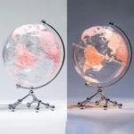 Wellfun Wold Gold Rechargeable Cheap Earth Vintage World Lamp Marine Novelty Gifts Globe Earth Globe Decor Globe - Image 3