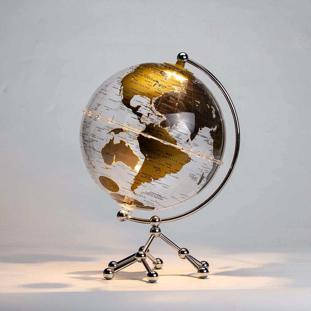 H649a72756735472cbd71334f148384c5M.webp 20CM 25CM Gold DIY Transparent World Globe - Image 1