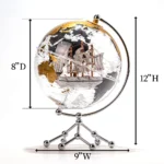 Fashion Modern Design LED Metal Earth Globe Lamp Decorative Lighting for Home DIY World Earth Map - Image 3
