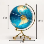 Novelty Gifts Wellfun Mova Earth World Light Plastic Rotating Chandelier Light Novelty Gifts Globe Earth Globe Decor Globe - Image 2