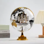 Wellfun Clear Earth Drawing Stand Education Relief Self Spinning Large Map Movelty Gifts Globe Earth Globe Decor Globe