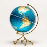DIY Rotating World Globe Home Office Desktop Decor Geography Educational Learning Map English Earth Globes - Image 3