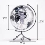 Wellfun HD Printing Transparent Decor World Globe With Spaceman LED Light Decoration Globes - Image 3