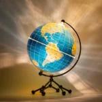 Wellfun Creative Ornament Large Ornamental for Exteriors Lamp Gift With Light Novelty Gifts Globe Earth Globe Decor Globe - Image 6