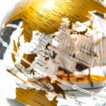 Wellfun Supplier DIY Desktop Decoration Modern Design Metal World Map Globes Student Tool - Image 3