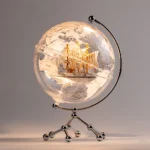 Wellfun Decor Small Size Products Ornament Handheld Home Decor World Physical Novelty Gifts Globe Earth Globe Decor Globe