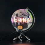 Factory Price Custom Size Clear World Map With Holographic Fan LED Display - Image 2