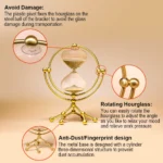 Modern Design 30 Min Brass Hourglass Factory Stock Stand Timer Globe With Metal Frame Office Desktop Hourglass - Image 5