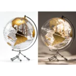 Wellfun Wholesale Acrylic Transparent Globe Rotating  Earth Globes With Frame Photo - Image 4