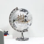 Wellfun Self Spinning Light Decor Map Earth Picture Light Battery Minimalist World Novelty Gifts Globe Earth Globe Decor Globe - Image 3