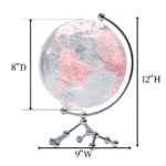Wellfun Wold Gold Rechargeable Cheap Earth Vintage World Lamp Marine Novelty Gifts Globe Earth Globe Decor Globe - Image 2