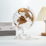 Wellfun Factory Mini World Earth Physical Political Acrylic Plastic Globe for Geography - Image 3