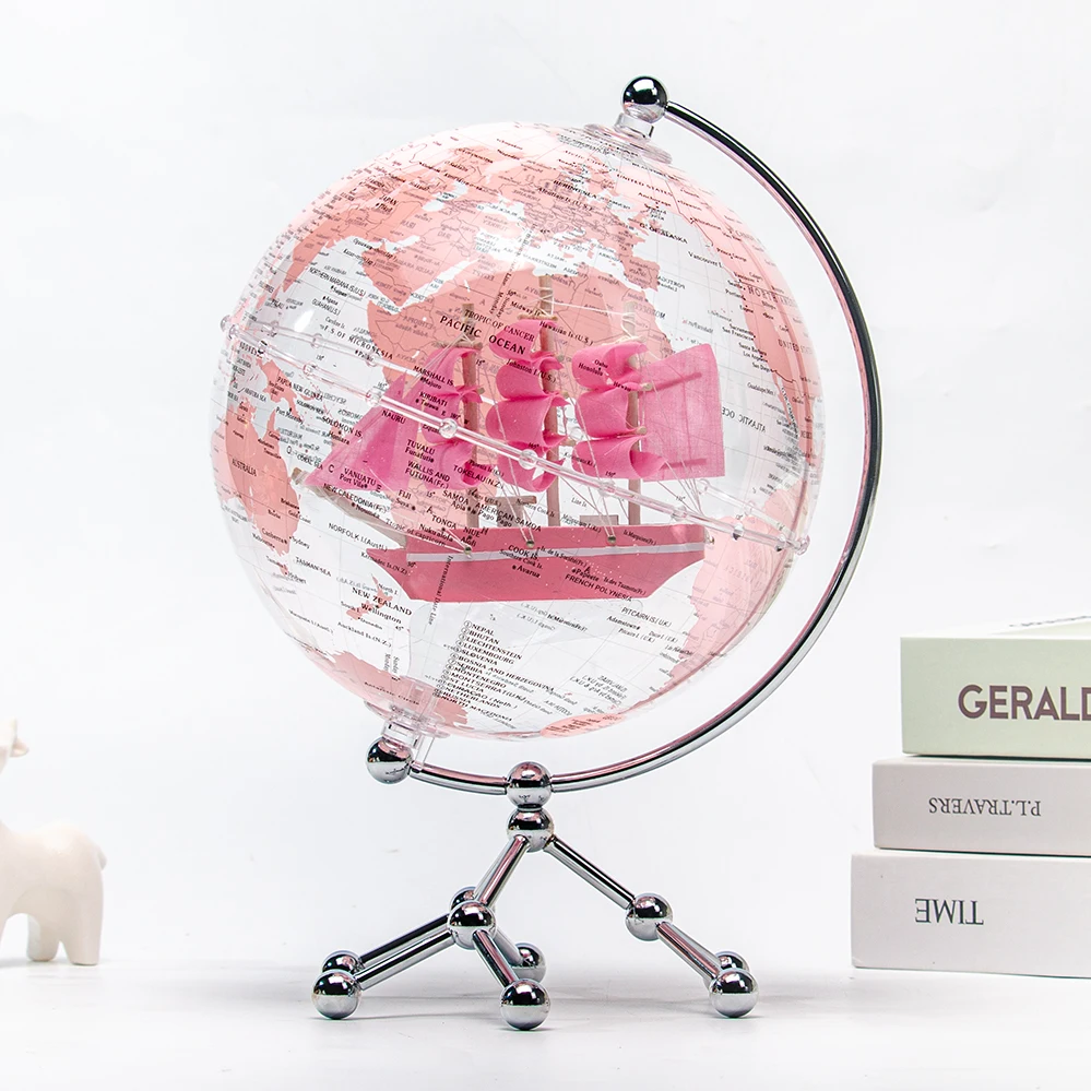 Hed134fef797d47279409e767a5845830q.webp High Quality 8Inch Coloured Earth Globes Desktiop for Home Decor World Globes - Image 1