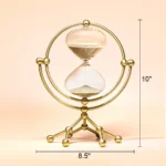 Wellfun Modern Design Stock Brass Hourglass 30 Min Rotating Stand Timer - Image 2