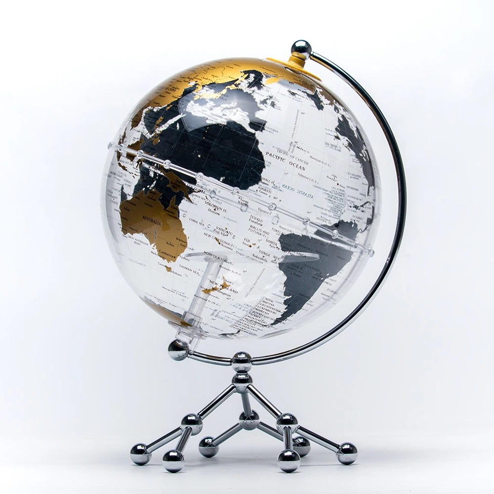 Hefb98cbb7f844d388dc29d6d478288a5A.webp Wellfun Transparent Ornament Offical Luxuriant Item Graduation Gifts World Map New Novelty Gifts Globe Earth Globe Decor Globe - Image 1