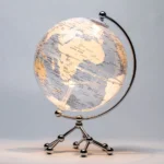Customized Vintage Desktop Earth Globe Lamp Decorative LED World Globes Map - Image 2