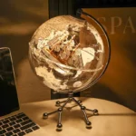 Wellfun 10inch Silver Earth With Lighting Sailboat Popular Creative Novelty Gifts Globe Earth Globe Decor Globe - Image 5