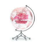 Wellfun Light up Earth Globe Stable Heavy Metal Base Ornament Earth Novelty Gifts Globe Earth Map - Image 4