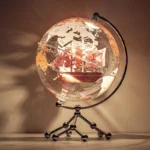 8Inch 20CM 360 Degree Detailed World Globe Map Rotating Desktop Earth Globe Stand Home Decor Globe - Image 6