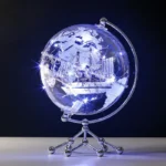 Wellfun Transparent Globe Gift Household Pink Earth Christmas Plastic Craft Wholesale Novelty Gifts World Globe Earth Decor - Image 2
